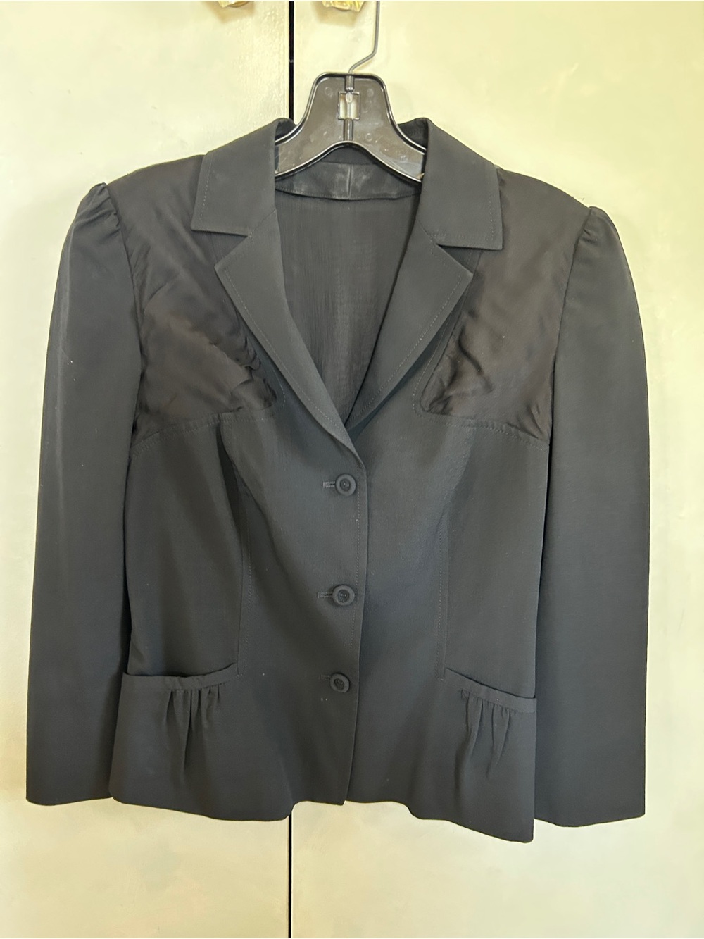 Alberta Ferretti Black Single-Breasted Tailored Blazer